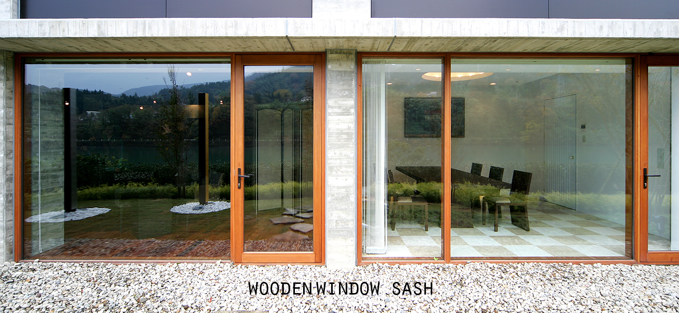 wooden entrance sliding door